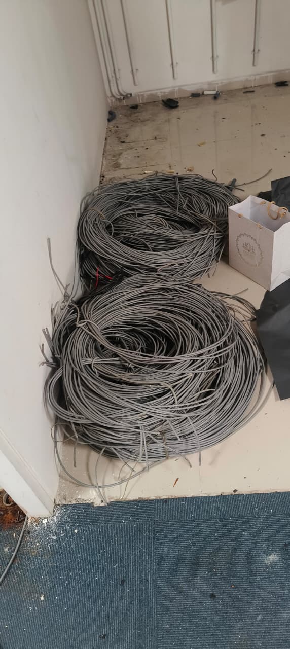Cable and wire coils scrap